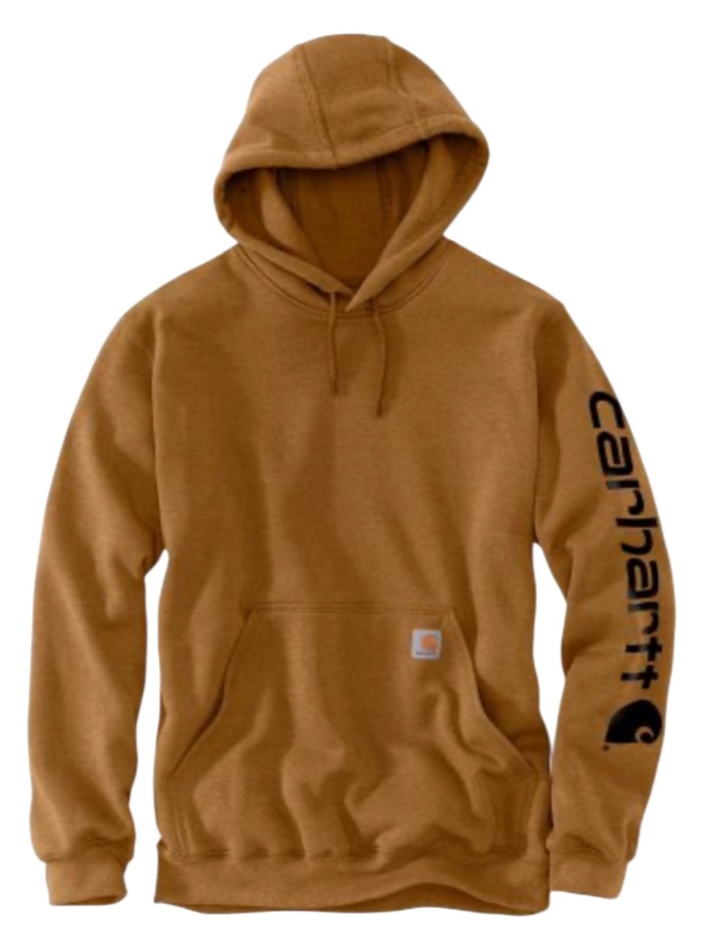 Carhartt Brown Crewneck Logo Sleeve Hoodie 2XL